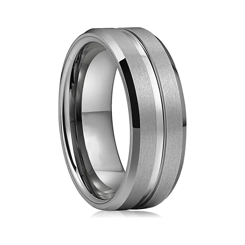 Creative Double-Sided Frosted Ring for Couples