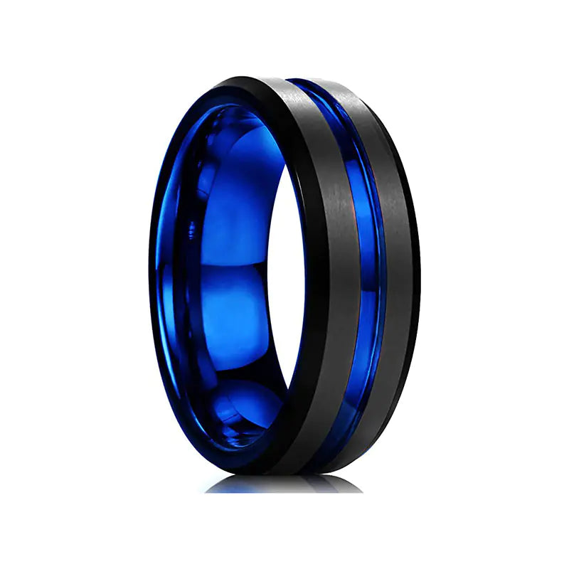 Creative Double-Sided Frosted Ring for Couples