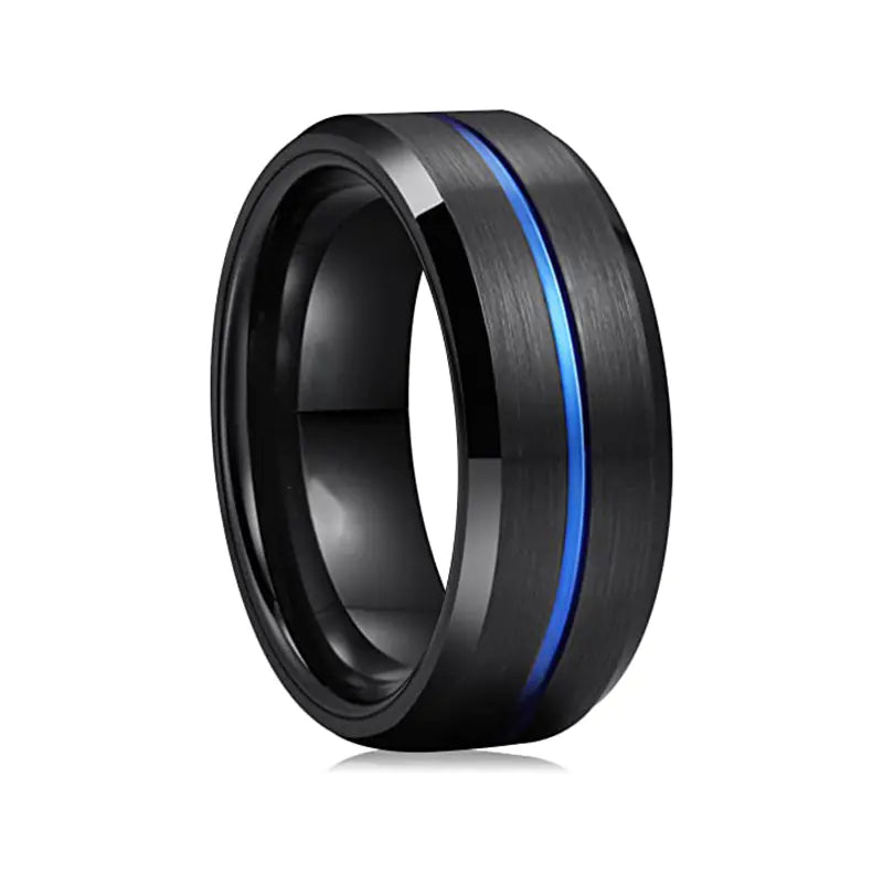 Creative Double-Sided Frosted Ring for Couples