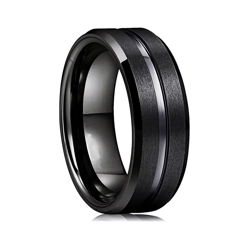 Creative Double-Sided Frosted Ring for Couples