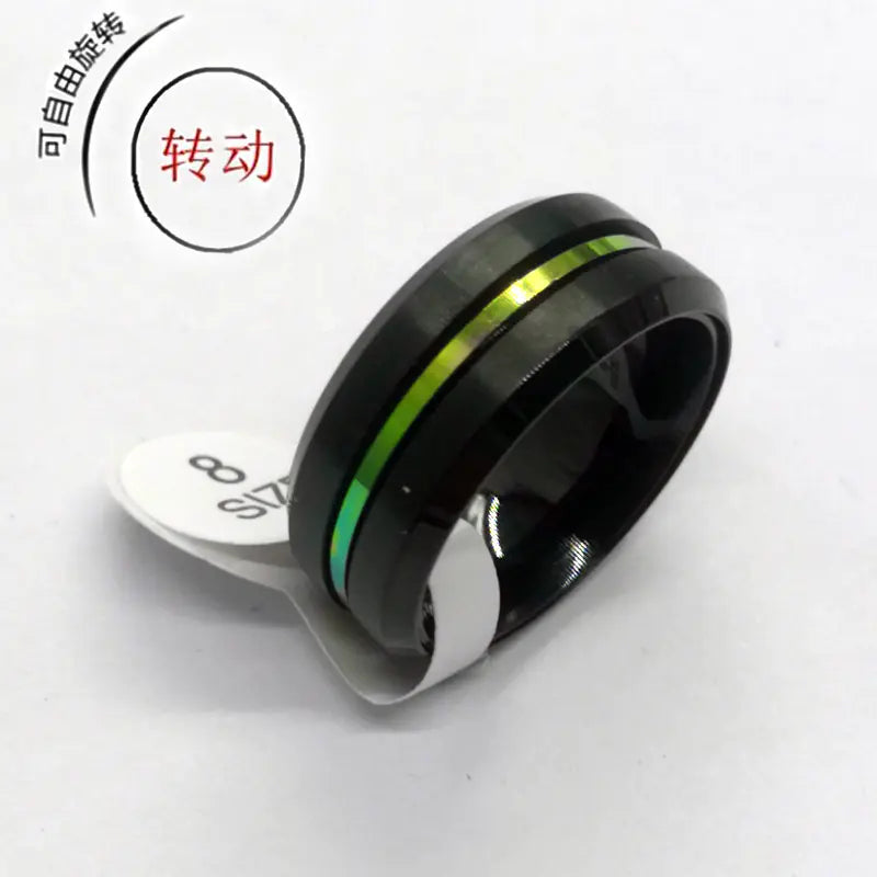 Creative Double-Sided Frosted Ring for Couples