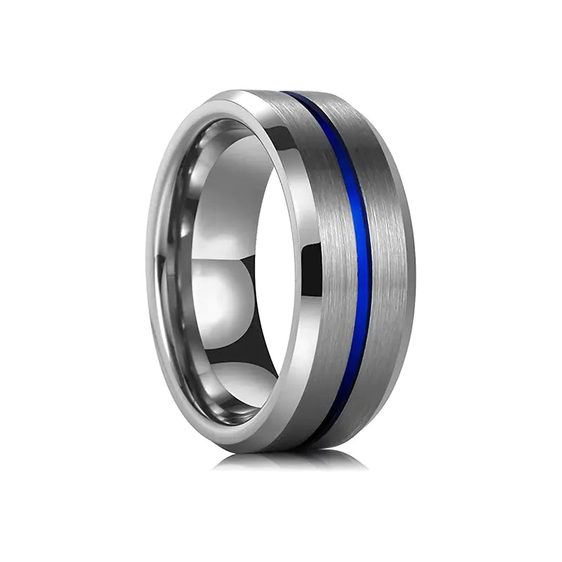 Creative Double-Sided Frosted Ring for Couples