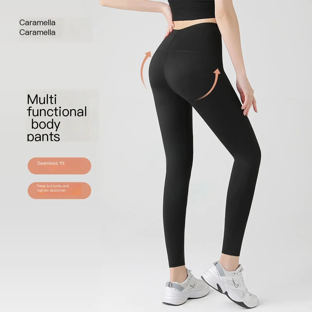 High-Waisted Yoga Pants for Stomach Control and Lift
